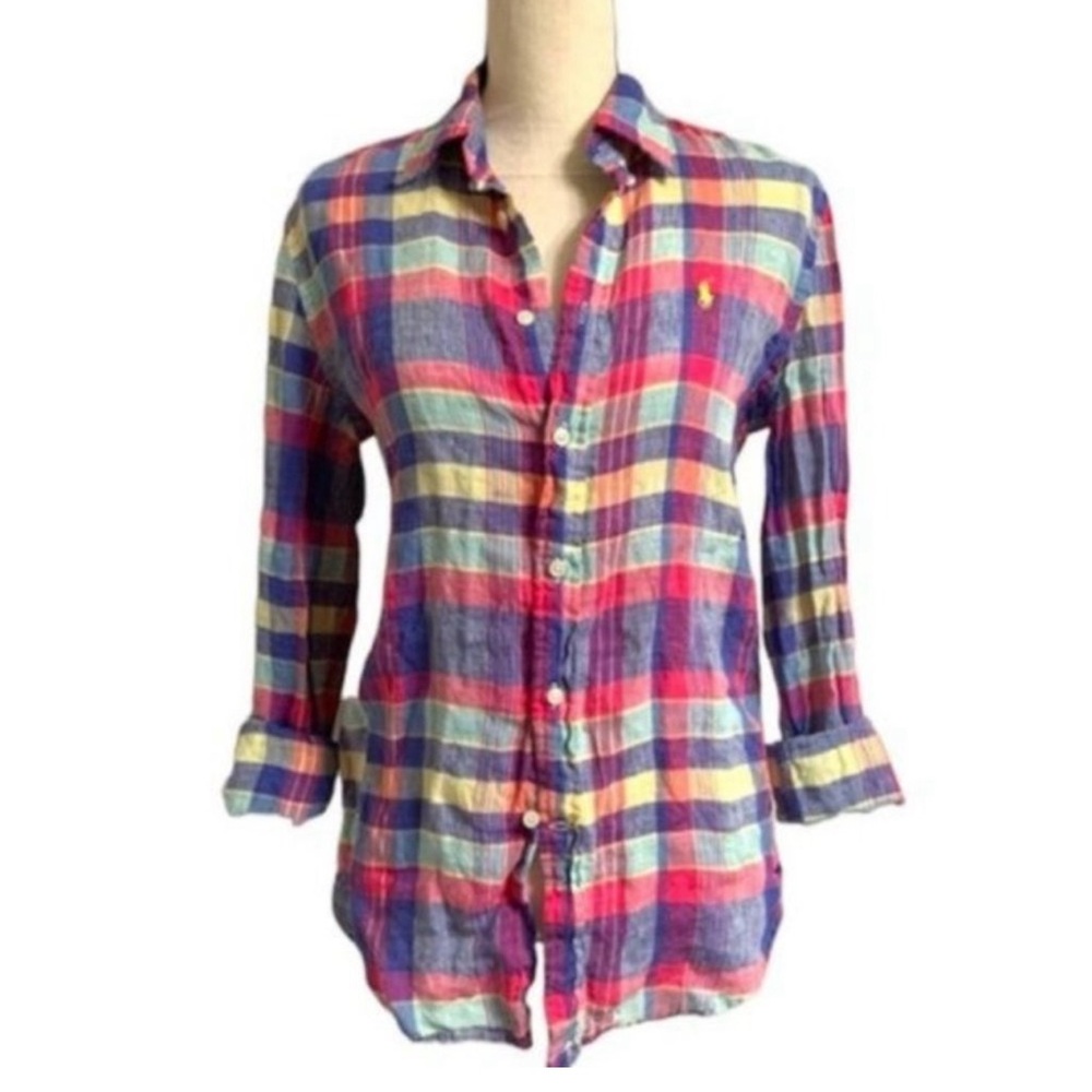 Size Small Ralph Lauren Linen Button Down Shirt